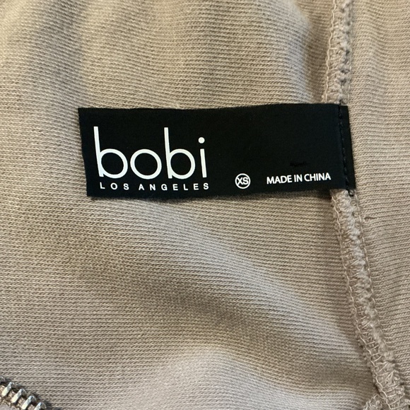 BOBI Los Angeles Women XS Mushroom Bomber Track Jacket Soft Cotton Y2K Chic Soft - Picture 7 of 10